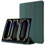Mobigear Tri-Fold Gel Coque iPad Pro 11 Pouces (2025) Etui en TPU,Similicuir + Porte-crayon - Vert