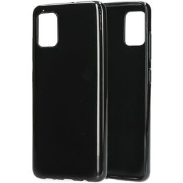 Mobiparts Classic Coque Samsung Galaxy A51 Coque arrière en TPU Souple - Noir