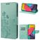 Mobigear Flowers Housse Samsung Galaxy M53 Etui Porte-Monnaie - Vert