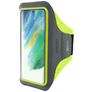 Mobiparts Comfort Fit Brassard Téléphone Samsung Galaxy S21 FE Brassard Coque de Sport en Neoprène - Neon Green