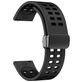 Mobigear Sport Plus Mag Bracelet Silicone Smartwatch Fermeture magnétique - Connexion universelle de 22 mm - Noir