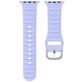 Mobigear Bumpy Bracelet Silicone Apple Watch Fermeture boucle ardillon - 49/46/45/44 mm - Violet
