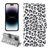 Mobigear Leopard Housse iPhone 14 Pro Max Etui Porte-Monnaie - Blanc