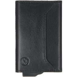 Valenta Card Case Plus - Porte Cartes en en Cuir véritable - 7 Cartes - Noir