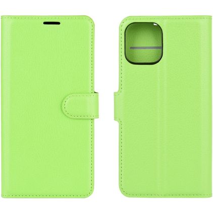 Mobigear Classic iPhone 12 Mini Étui Portefeuille - Vert
