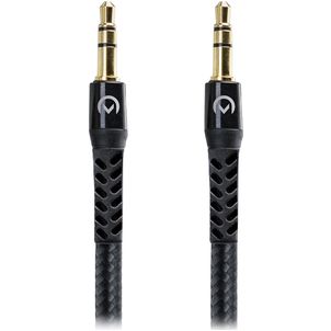 Mobilize Strong Nylon - Câble AUX 3.5mm vers AUX 3.5mm 1.5 mètres - Noir