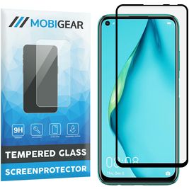 Mobigear Premium Huawei P40 Lite Verre trempé Protection d'écran - Compatible Coque - Noir