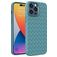 Mobigear Woven Coque iPhone 14 Pro Max Coque arrière en TPU Souple - Bleu
