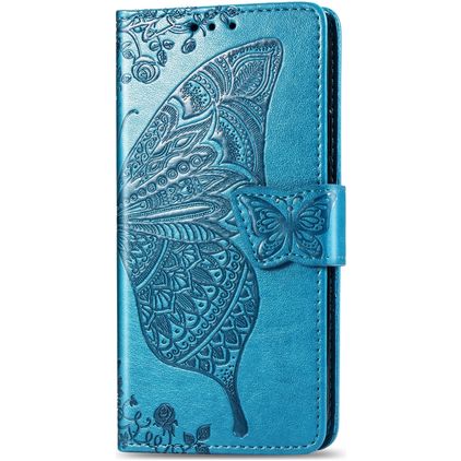 Mobigear Butterfly Housse iPhone 11 Etui Porte-Monnaie - Bleu