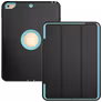 Mobigear Tri-Fold Folio Coque iPad 5 (2017) Etui en Plastique rigide,TPU - Noir / Turquoise