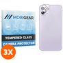 Mobigear iPhone 11 Verre trempé Protection Caméra - Compatible Coque (Lot de 3)