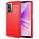 Mobigear Brushed Slim Coque Realme Narzo 50 5G Coque arrière en TPU Souple - Rouge