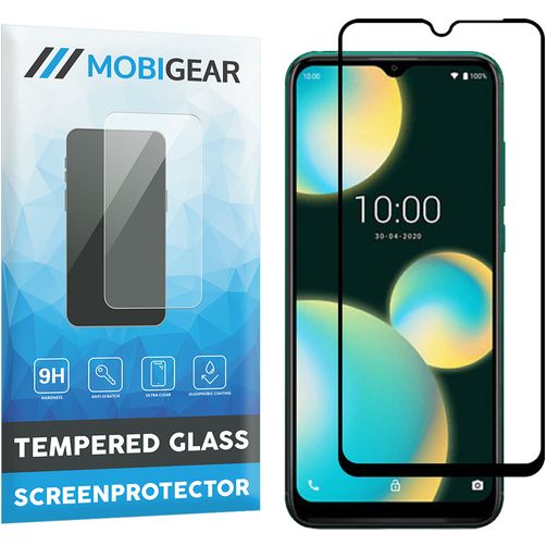 Mobigear Premium Wiko View 4 Lite Verre trempé Protection d'écran - Compatible coque - Noir