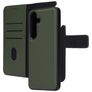 Mobiparts Housse Samsung Galaxy S25 Etui avec Coque Détachable en Cuir Véritable Porte-Monnaie - Vert