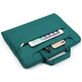 Mobigear Denim Zipper Sac à bandoulière Ordinateur portable 13 - 14 Pouces Sacoche ordinateur - Vert