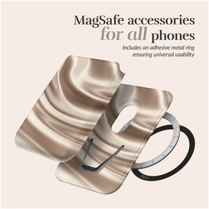 MIO - Porte Cartes en - 3 Cartes - Compatible MagSafe - Silky Dreams