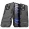 Mobigear Armor Stand Coque iPhone 13 Pro Coque arrière Rigide Anti-Chocs avec Support Amovible - Noir