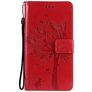 Mobigear Tree Housse Samsung Galaxy S21 Etui Porte-Monnaie - Rouge