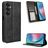 Mobigear Sensation Samsung Galaxy M55 Étui Portefeuille - Noir