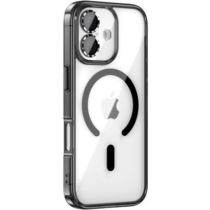 Valenta Trend iPhone 17 MagSafe Plastique rigide Coque arrière - Noir
