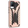 Mobigear Armor Stand Vivo V21 Plastique rigide Coque arrière Antichoc avec béquille - Rose doré