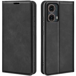 Mobigear Retro Slim Motorola Moto G85 Étui Portefeuille - Noir