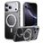 Mobigear Frosted Mag Coque iPhone 17 Pro Max MagSafe Coque arrière Rigide avec Support Amovible - Gris