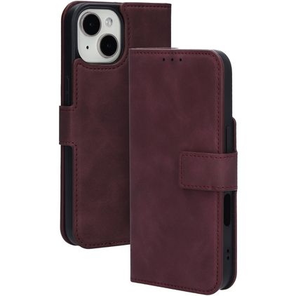 Mobiparts Classic Wallet Housse iPhone 14 Etui Porte-Monnaie - Velvet Red