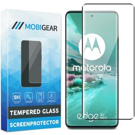 Mobigear Premium Motorola Edge 40 Neo Verre trempé Protection d'écran - Compatible Coque - Noir