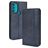 Mobigear Sensation Housse Motorola Moto G71 5G Etui Porte-Monnaie - Bleu