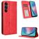 Mobigear Sensation Housse Samsung Galaxy M55 Etui Porte-Monnaie - Rouge
