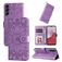 Mobigear Sunflower Housse Samsung Galaxy A14 Etui Porte-Monnaie - Violet