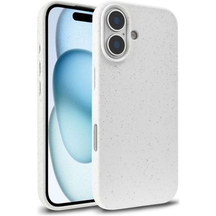 Mobigear Bio Coque iPhone 18 Coque arrière en Eco-Friendly - Blanc