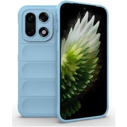 Mobigear Bumpy Coque OnePlus 15 Coque arrière en TPU Souple - Bleu