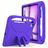 Mobigear AeroArmor Coque iPad Air 13 Pouces (2025) Coque de tablette pour enfants avec Poignée Enfants en EVA + Porte-crayon - Violet