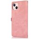 Mobigear Zipper Housse iPhone 14 Plus Etui Porte-Monnaie - Rose doré
