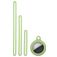 Mobigear Lanyard Coque Apple AirTag Coque en Silicone Souple - Citron vert