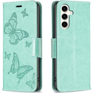 Mobigear Butterfly Housse Samsung Galaxy S23 FE Etui Porte-Monnaie - Vert