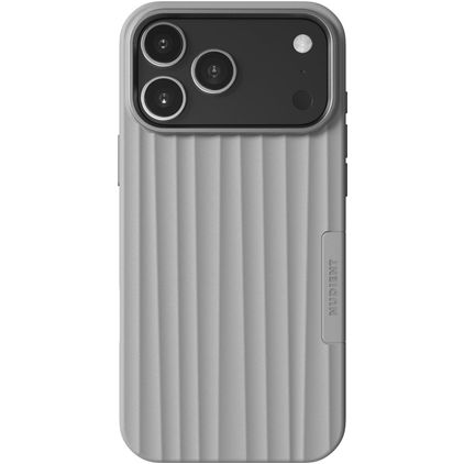 Nudient Bold iPhone 18 Pro Max MagSafe Plastique rigide Coque arrière - Urban Grey