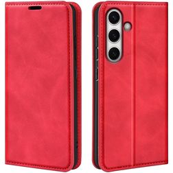 Mobigear Retro Slim Housse Samsung Galaxy S24 FE Etui Porte-Monnaie - Rouge