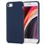 Mobigear Rubber Touch Coque iPhone SE (2022) Coque arrière en Silicone - Dark Blue