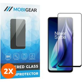 Mobigear Premium OPPO A79 Verre trempé Protection d'écran - Compatible Coque - Noir (Lot de 2)