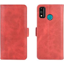 Mobigear Slim Magnet Housse HONOR 9X Lite Etui Porte-Monnaie - Rouge