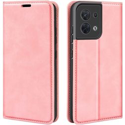 Mobigear Retro Slim OPPO Reno 8 5G Étui Portefeuille - Rose