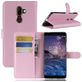 Mobigear Classic Housse Nokia 7 Plus Etui Porte-Monnaie - Rose