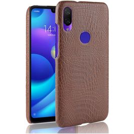 Mobigear Croco Coque Xiaomi Redmi 7 Coque arrière Rigide - Marron