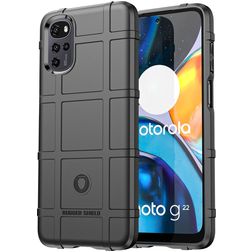 Mobigear Rugged Shield Coque Motorola Moto E32 Coque arrière en TPU Souple Anti-Chocs - Noir