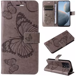 Mobigear Butterfly Housse Xiaomi 14T Etui Porte-Monnaie - Gris