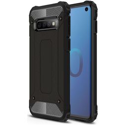 Mobigear Outdoor Coque Samsung Galaxy S10 Coque arrière Rigide Anti-Chocs - Noir