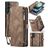 CaseMe 008 Samsung Galaxy S23 FE Coque Étui 2en1 avec coque amovible Portefeuille - Marron